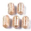 Spray Painted Acrylic Beads ACRP-N002-15-1