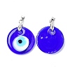 Handmade Evil Eye Lampwork Pendants LAMP-C001-02B-2