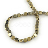 Electroplated Non-magnetic Synthetic Hematite Beads Strands G-R259-51F-2