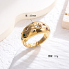 Star 304 Stainless Steel Micro Pave Cubic Zirconia Finger Rings FS-WG7A2B7-06-1