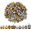150Pcs 15 Styles Tibetan Style Cord Ends FIND-PH0028-89-1