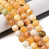 Natural Yellow Jade Beads Strands LS-G-F591-17-10MM-3