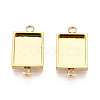 304 Stainless Steel Connector Cabochon Settings STAS-N115-41G-1
