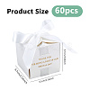 Gold Stamping For You White Paper Candy Boxes with Ribbon CON-WH0043-302C-2