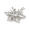 Christmas Theme Brass Micro Pave Cubic Zirconia Pendants X-KK-Z065-01-02P-2