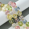 Synthetic Colored Topaz Crystal Beads Strands G-Q010-A14-01-2