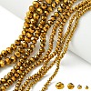 4 Strands 4 Styles Electroplate Transparent Glass Beads Strands EGLA-YW0001-84A-1