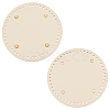 PU Leather Flat Round Bag Bottom FIND-PH0016-001I-1