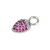 Brass Micro Pave Cubic Zirconia Pendants KK-M322-48P-02-2