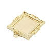 Rack Plating Alloy Pendant Cabochon Settings FIND-Z054-16G-2