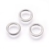 Tarnish Resistant 304 Stainless Steel Linking Rings X-STAS-F187-51P-8mm-1