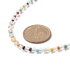 Natural Quartz Crystal & Glass Seed Bead Beaded Necklaces for Women NJEW-JN04262-2
