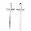 Non-Tarnish 304 Stainless Steel Pendants STAS-N098-135P-1