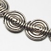 Tibetan Style Flat Round/Vortex Alloy Bead Strands X-TIBEB-O007-10-NR-2