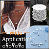 DIY Brass Curb Chain Bracelet Necklace Making Kit DIY-BBC0001-87P-5