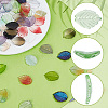 70Pcs Electroplate Transparent Glass Beads EGLA-PA0001-46-6