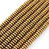 Electroplate Non-magnetic Synthetic Hematite Heishi Beads Strands G-M007-20A-1