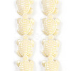 Synthetic Coral Carved Beads Strands CORA-L020-E-06-1