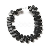 Natural Black Mahogany Obsidian Beads Strands G-B064-B53-3