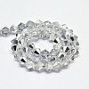 Imitate Austrian Crystal Electroplate Bicone Glass Faceted Bead Strands X-GLAA-F029-4x4mm-B01-2