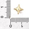 Brass Micro Pave Clear Cubic Zirconia Beads KK-U061-15B-G-3