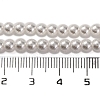 Baking Paint Pearlized Glass Pearl Round Bead Strands PEAR-H019-02A-04-5