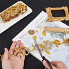 3.8M Ethnic Style Iron on/Sew on Embroidery Flower Polyester Lace Trim Ribbon OCOR-WH0070-121A-3