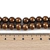 Electroplated Synthetic Magnetic Hematite Beads Strands G-G174-L01-04-4