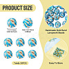 30Pcs Handmade Gold Sand Lampwork Beads LAMP-TA0002-37C-3