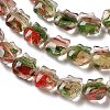 Inner Flower Handmade Lampwork Beads Strands LA-CBA3F7A-01C-2