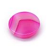 Dyed Natural Striped Agate/Banded Agate Cabochons G-R348-20mm-03-3