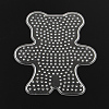 Bear ABC Plastic Pegboards used for 5x5mm DIY Fuse Beads X-DIY-Q009-29-1