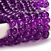 Drawbench Transparent Glass Beads Strands X-GLAD-Q012-10mm-20-2