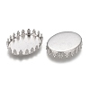 Tarnish Resistant 201 Stainless Steel Cabochon Settings STAS-P249-10A-P-2