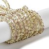 Spray Painted Crackle Glass Beads Strands CCG-Q002-4mm-05-2