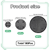 180Pcs 3 Styles Plastic Planter Flower Pot Hole Mesh Pad FIND-GO0002-79-2