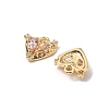 Brass Micro Pave Cubic Zirconia Pendants KK-A259-17G-02-2