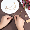 Cross Alloy Rhinestone Lapel Pin Backs JEWB-WH0051-057G-3