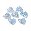Rainbow Iridescent Plating Acrylic Beads OACR-A010-04A-3
