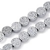 Electroplated Synthetic Non-magnetic Hematite Beads Strands G-H072-F01-01B-1
