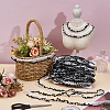 25M Nylon with Spandex Lace Wrinkle Ribbon OCOR-BC0009-48B-4