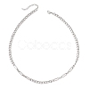 5MM 304 Stainless Steel Mixed Link Chain Necklaces NJEW-JN05850-4