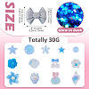 30g Luminous Opaque Resin Cabochons CRES-TA0001-55A-2