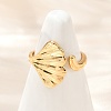 Brass Adjustable Cuff Rings for Women RJEW-B132-01B-P-1