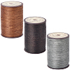 3 Roll 3 Colors Flat Waxed Polyester Thread String YC-CL0001-01B-7