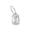 925 Sterling Silver Cubic Zirconia Charms STER-NH0014-01P-04-1