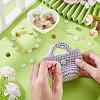70Pcs 7 Colors Resin Buttons BUTT-TA0001-42-7