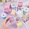 12 Rolls 12 Colors Polyester Braided Thread OCOR-PH0002-57-3