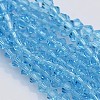 Bicone Glass Beads Strands EGLA-P016-3mm-02-1