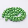 Natural Mashan Jade Round Beads Strands G-D263-8mm-XS17-3